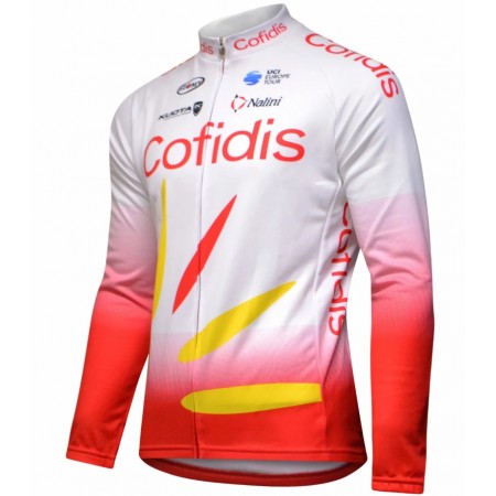 Maillot Cyclisme 2019 Cofidis Pro Team Manches Longues N001